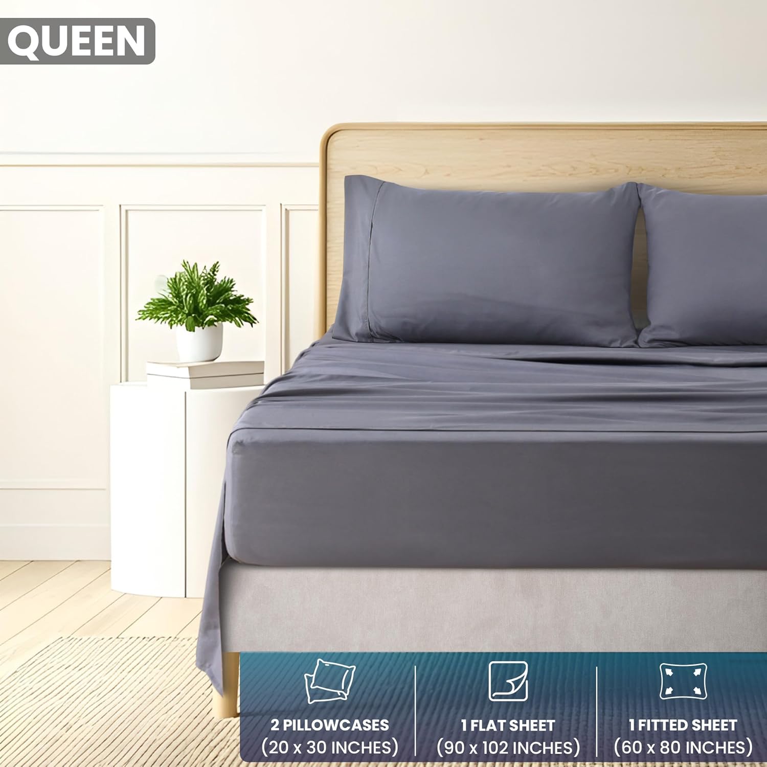 Utopia Bedding Queen Sheet Set
