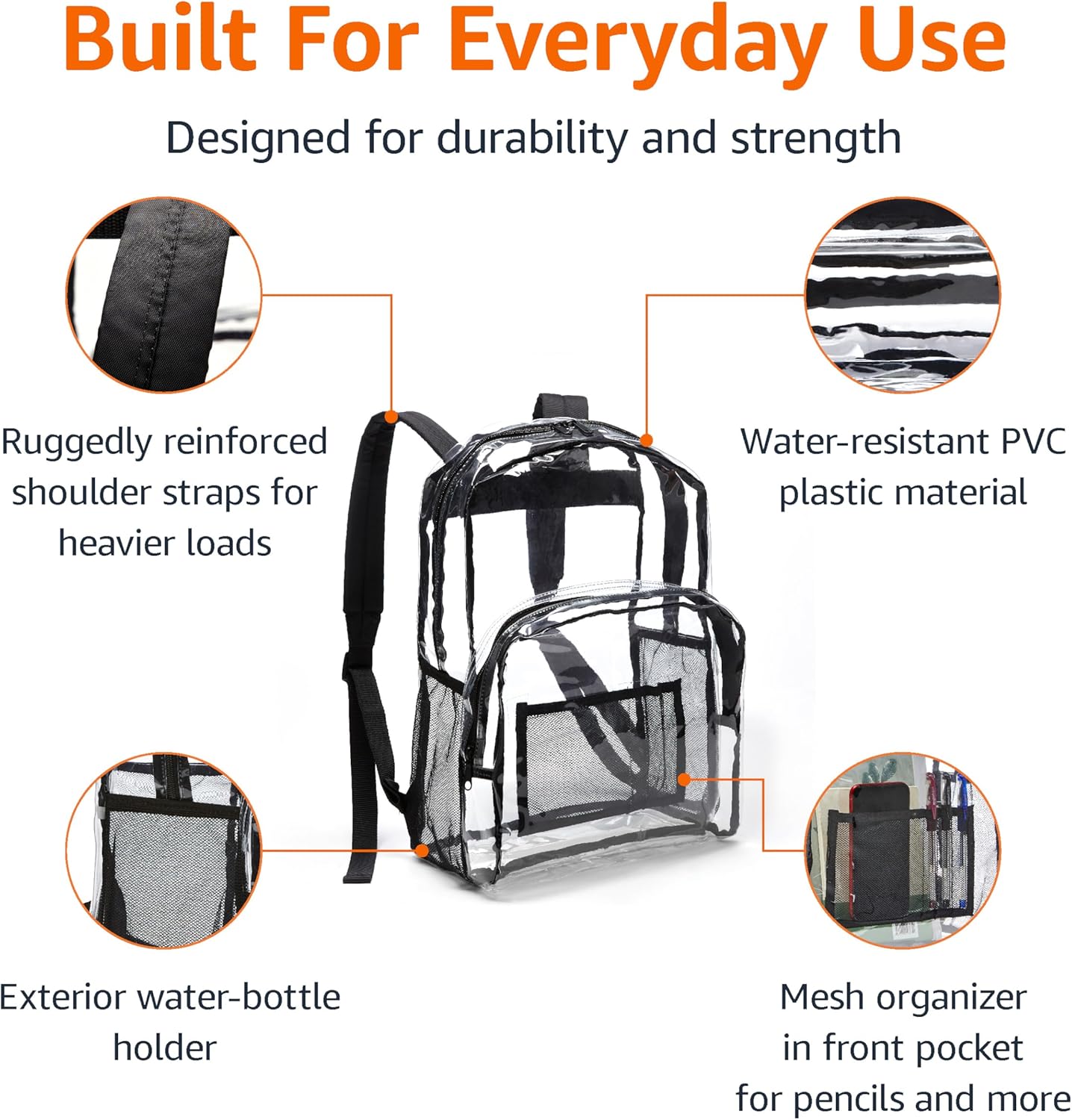 Transparent School Backpack